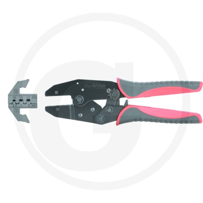 Ks tools krimptang v.steekhulzen - met ratelfunctie Ks tools krimptang v.steekhulzen - met ratelfunctie