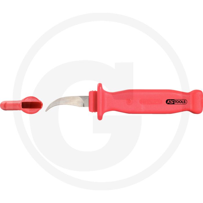 Ks tools isoleerde papier-sektionsmes, 205 mm - vde-gecertificeerd met haakvormige snede