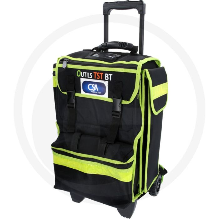 Sac à dos à roulettes Ks Tools - capacité de 25 litres, 5 compartiments, tige télescopique Sac à dos à roulettes Ks Tools - capacité de 25 litres, 5 compartiments, tige télescopique