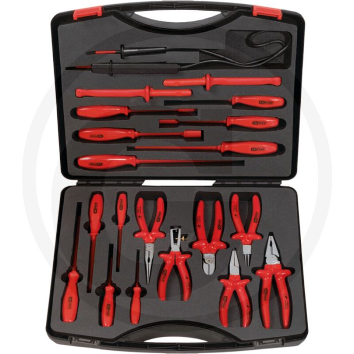 Ks tools geïsoleerde gereedschapskoffer, 20-delig - speciaal-werkzeugstahl