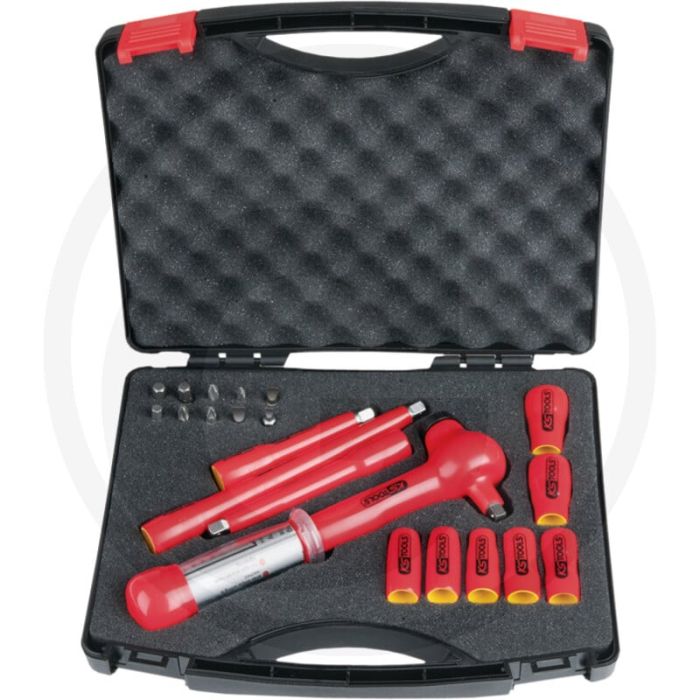 Ks tools 1/4” geïsoleerde dopsleutelset, 21-delig - vde, chrom vanadium