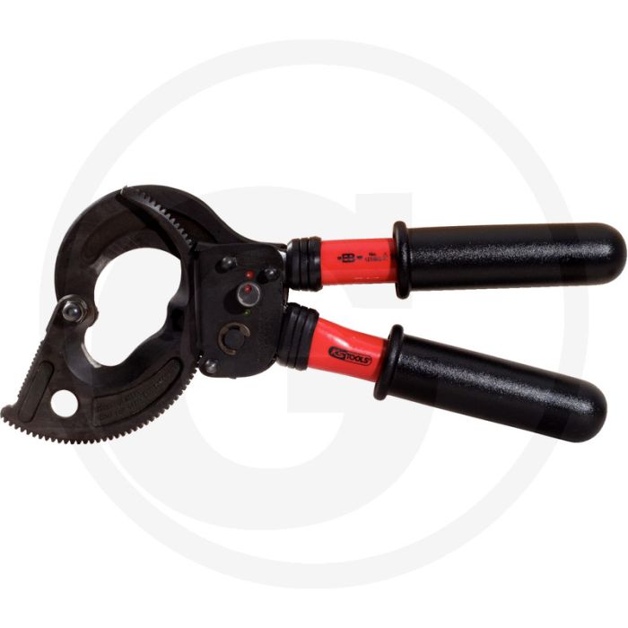 Ks tools isoleerde ratelkabelschaar, 530 mm - voor koper- en alukabels - met ratschenfunktion Ks tools isoleerde ratelkabelschaar, 530 mm - voor koper- en alukabels - met ratschenfunktion