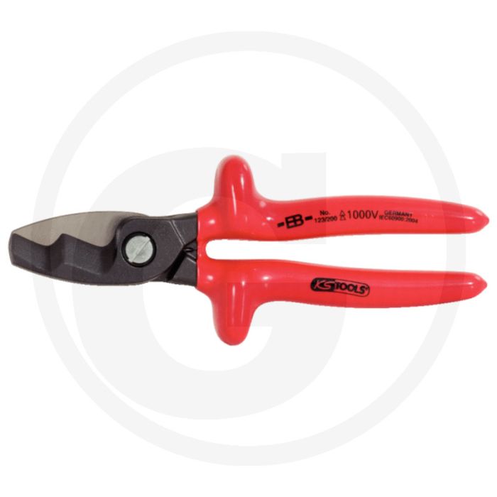 Ks tools classic 1000v dubbelsnijvlak kabelschaar 200 mm - voor koper- en alukabels Ks tools classic 1000v dubbelsnijvlak kabelschaar 200 mm - voor koper- en alukabels