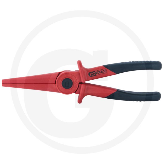 Ks tools isolierte kunststoff-kombizange + schneidfunktion, 225 mm - vollisolierung, 1000v nach din en 60900