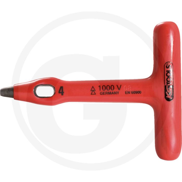 Ks tools isoliertes locheisen, 100 mm mit t-griff, chrom vanadium Ks tools isoliertes locheisen, 100 mm mit t-griff, chrom vanadium