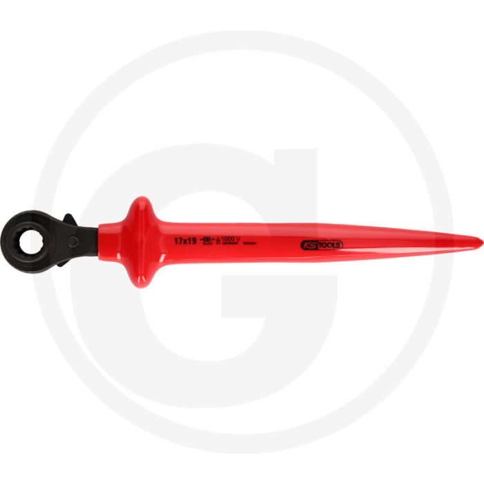 Ks tools zahnradknarre mit schutzisolierung, 19x24 - 32 zähne, 910g