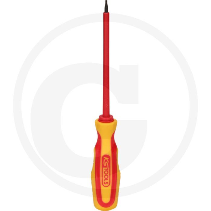 Ks tools schroevendraaier met beschermende isolat - torx t7 - 140mm