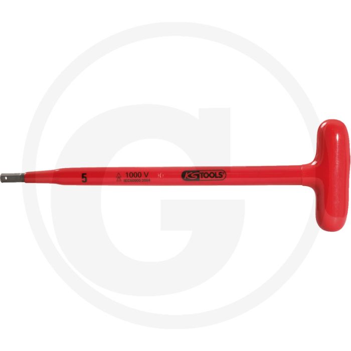 Ks tools geïsoleerde inbussleutel met t-greep, 4x - 10mm d, 120mm l1, 19mm l2 Ks tools geïsoleerde inbussleutel met t-greep, 4x - 10mm d, 120mm l1, 19mm l2