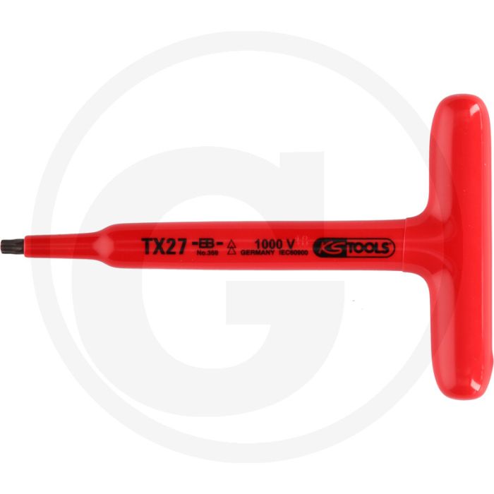 Ks tools t-griff-tx-stern-stiftschlüssel mit schutzisolierung - torx 8, 410g Ks tools t-griff-tx-stern-stiftschlüssel mit schutzisolierung - torx 8, 410g