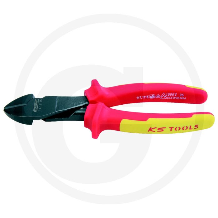 Ks tools ergotorque® vde kraft-seitenschneider, 200 mm - vde-isolatie conform din en 60900 Ks tools ergotorque® vde kraft-seitenschneider, 200 mm - vde-isolatie conform din en 60900