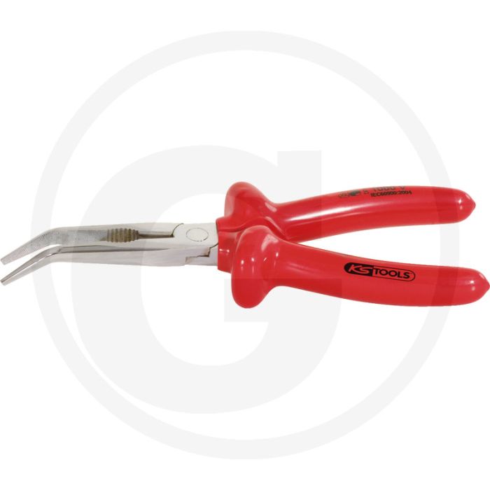 KS Tools CLASSIC 1000V Flachrundzange, gebogen, 200 mm - DIN ISO 5745, Tauchisolierung, induktiv gehärtete Präzisionsschneiden KS Tools CLASSIC 1000V Flachrundzange, gebogen, 200 mm - DIN ISO 5745, Tauchisolierung, induktiv gehärtete Präzisionsschneiden