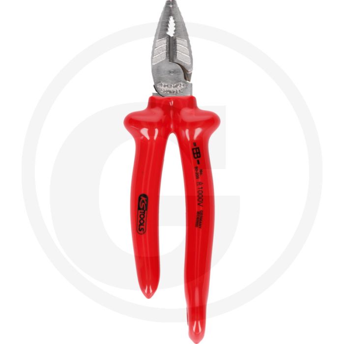 Ks tools 1000v kraft-kombinationszange mit sicherungsöse - tauchisolierung nach iec 60900 Ks tools 1000v kraft-kombinationszange mit sicherungsöse - tauchisolierung nach iec 60900