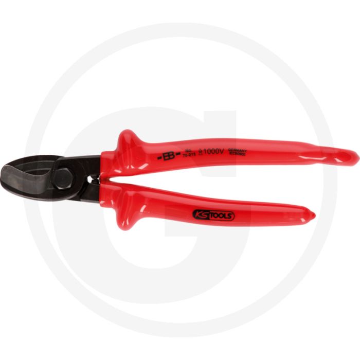 Ks tools 1000v einhand-kabelschneider mit sicherungsöse für - eindrahtig bis 25 mm²