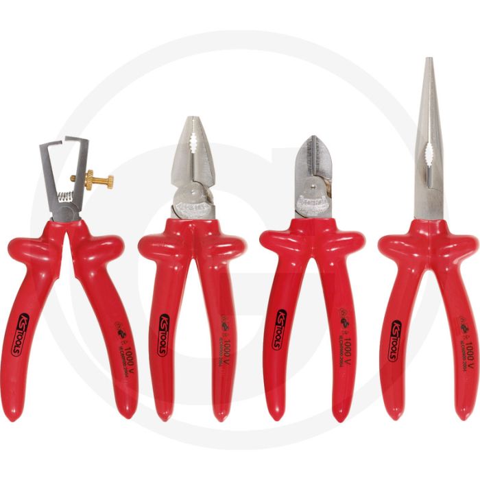 Ks tools classic 1.000 v tangenset - 4-delig, dompelgeïsoleerde handgreep Ks tools classic 1.000 v tangenset - 4-delig, dompelgeïsoleerde handgreep