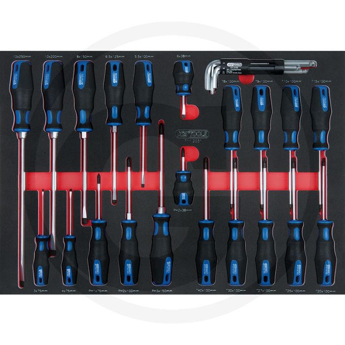 Ks tools set scs schroevendraaiers, 29-dlg, in 1/ - olie- en chemikalienbeständig Ks tools set scs schroevendraaiers, 29-dlg, in 1/ - olie- en chemikalienbeständig