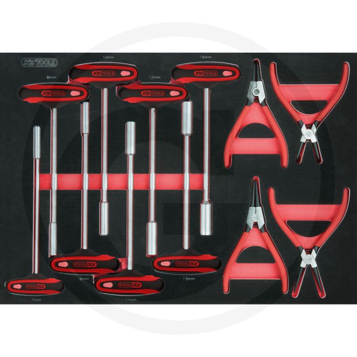 Ks tools sicherungszangen und t-griff-satz, 12-tlg., 1/1 sy - Öl- und chemikalienbeständig Ks tools sicherungszangen und t-griff-satz, 12-tlg., 1/1 sy - Öl- und chemikalienbeständig