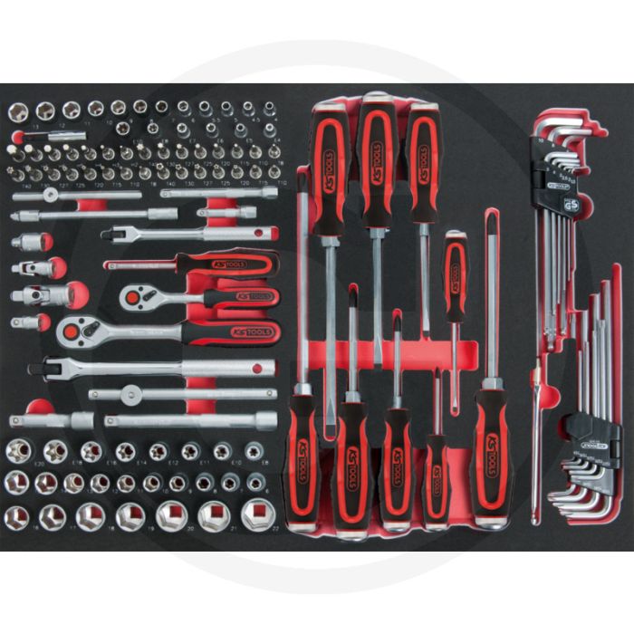Ks tools 1/4 + 3/8 scs steckschlüssel-satz, 118-tlg. - Öl- und chemikalienbeständig