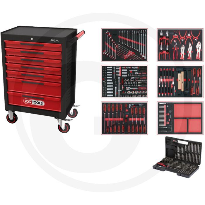 Ks tools werkstattwagen 7schubladen, wkz 598 tlg. - ideale satzzusammenstellung Ks tools werkstattwagen 7schubladen, wkz 598 tlg. - ideale satzzusammenstellung
