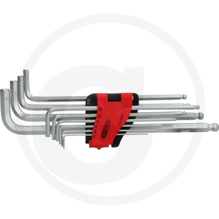 Ks tools kugelkopf-innensechskant-winkelstiftschlüssel-satz, extra lange ausführung Ks tools kugelkopf-innensechskant-winkelstiftschlüssel-satz, extra lange ausführung
