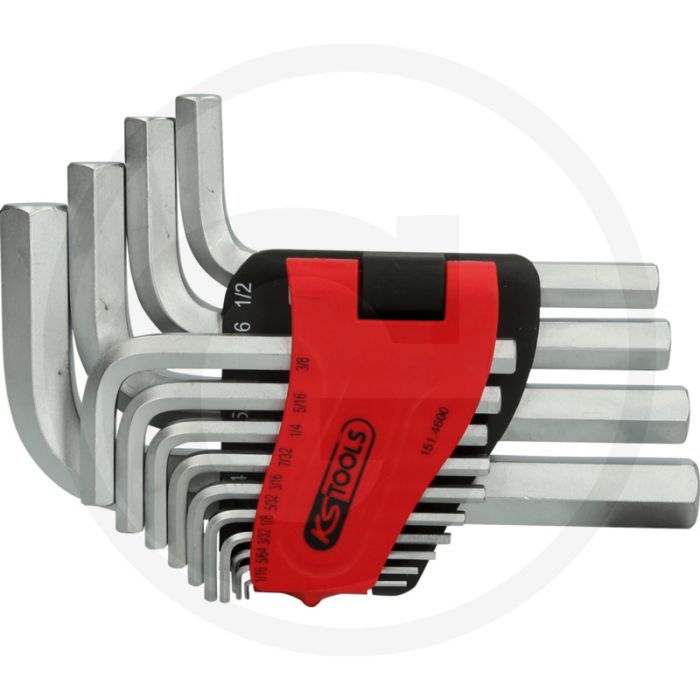 Ks tools innensechskant-winkelstiftschlüssel-satz, kurze ausführung, 14-teilig Ks tools innensechskant-winkelstiftschlüssel-satz, kurze ausführung, 14-teilig