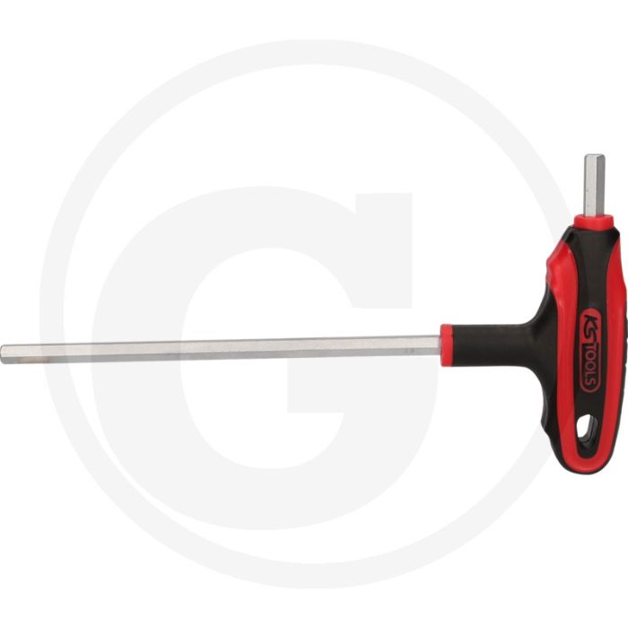 Ks tools t-griff-innensechskant-schlüssel, 1/4" - matt verchromt, 85g, 150mm