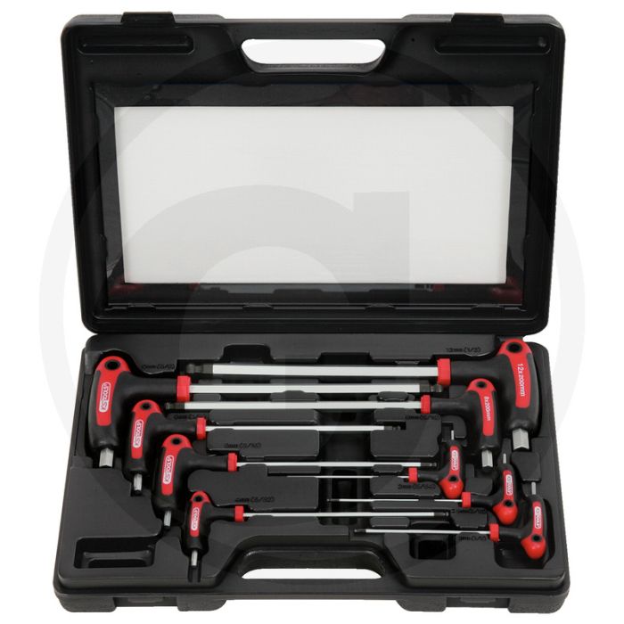 Ks tools ergotorqueplus® t-Hebel-Kugelkopf-Innensechskant-Schraubensatz, 9-teilig, 2-12 mm - für schwer zugängliche Schrauben Ks tools ergotorqueplus® t-Hebel-Kugelkopf-Innensechskant-Schraubensatz, 9-teilig, 2-12 mm - für schwer zugängliche Schrauben