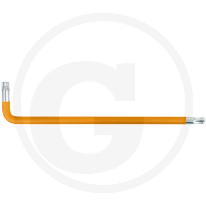 Ks tools kugelkopf-tx-stern-winkelstiftschlüssel xl t45 - orange, extra lange ausführung