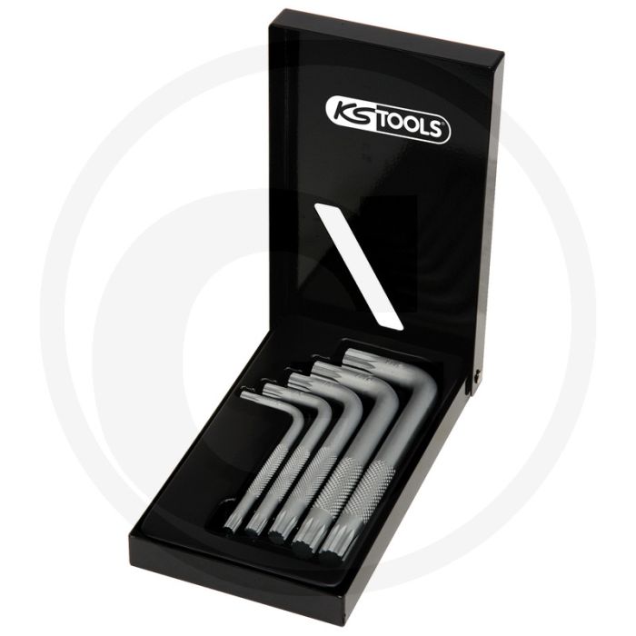 Ks tools classic vielzahn (xzn®)-winkelstiftschlüssel-satz, kurz, 5-delig, m5-m12, durchgehend gehärtet, matt verchromt Ks tools classic vielzahn (xzn®)-winkelstiftschlüssel-satz, kurz, 5-delig, m5-m12, durchgehend gehärtet, matt verchromt