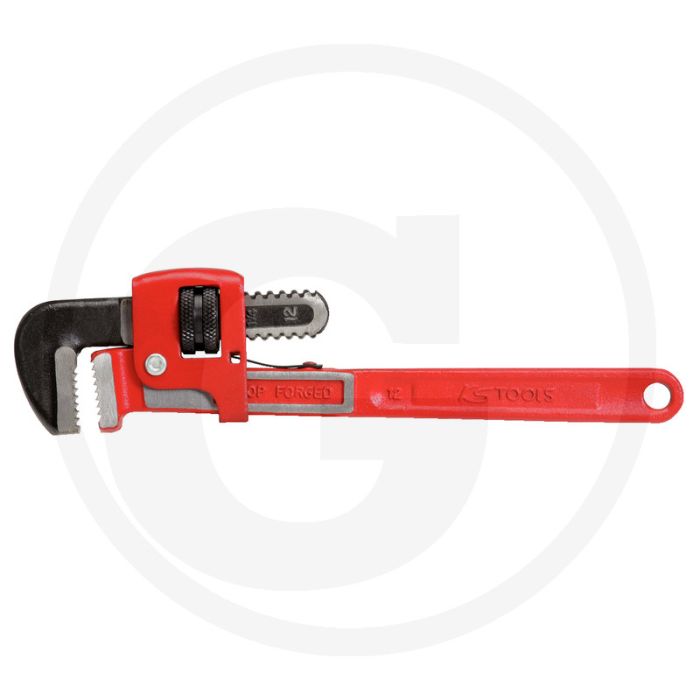 Ks tools clé à pipe à une main, 2.1/2" stillson, gesenkgeschmied, réglable en continu