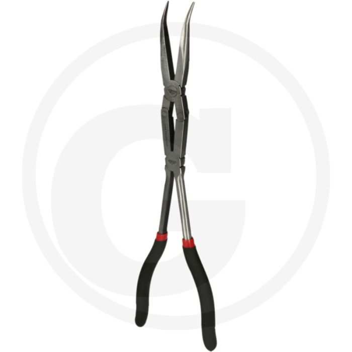 Ks tools doppelgelenk-flachrundzange, 45° gebogen, xl - extrem schmal, 45° gebogen, tauchisoliert Ks tools doppelgelenk-flachrundzange, 45° gebogen, xl - extrem schmal, 45° gebogen, tauchisoliert