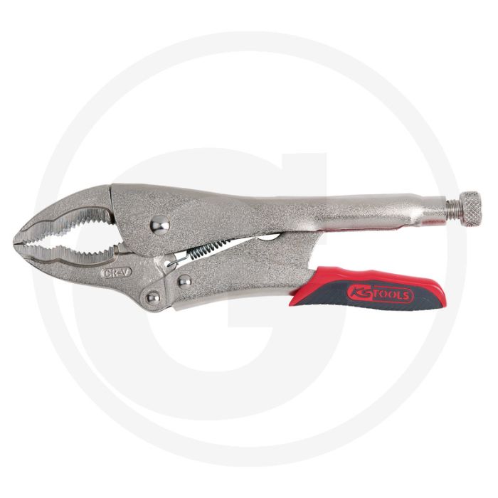 Ks tools griptang - met grote bek met easy-release, 65 mm, l: 250 mm - geschmiedete greifbacken, gezahnte ausführung, chrom-molybdän Ks tools griptang - met grote bek met easy-release, 65 mm, l: 250 mm - geschmiedete greifbacken, gezahnte ausführung, chrom-molybdän
