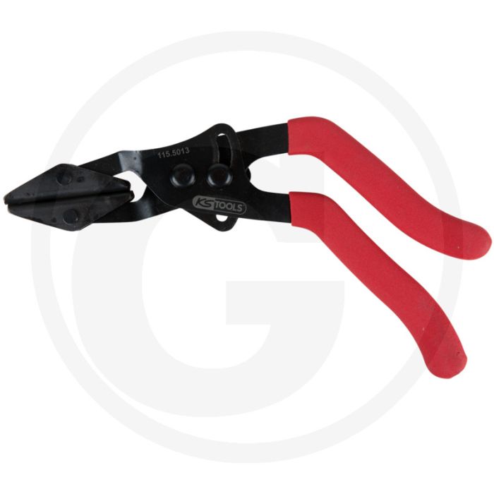 Ks tools ks tools stufenlose-abklemmzange abgewinkelt, Ø 35,0 mm - lengte: 230,2 mm