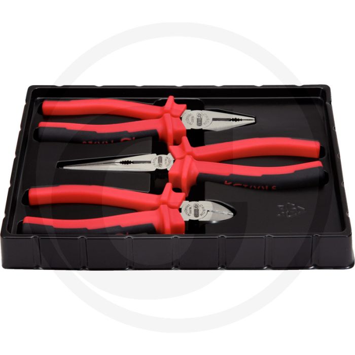 Ks tools jeu de pinces ergotorque, 3 pièces, 160-200 mm - trempé par induction präzisionsschneide Ks tools jeu de pinces ergotorque, 3 pièces, 160-200 mm - trempé par induction präzisionsschneide