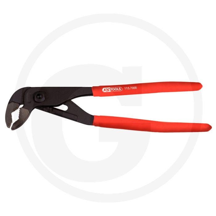 Ks tools waterpomptang, zwart, 45 mm - verstelbaar rillengewerbe, geïsoleerde greep Ks tools waterpomptang, zwart, 45 mm - verstelbaar rillengewerbe, geïsoleerde greep