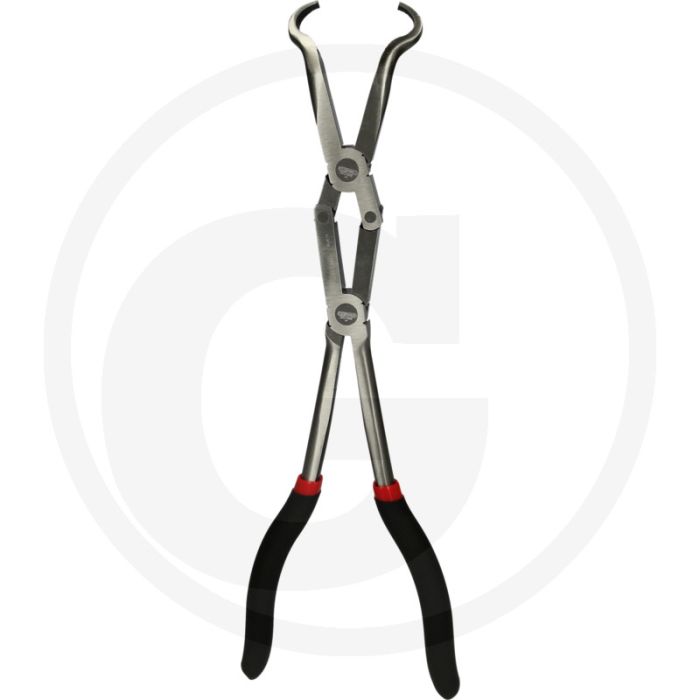Ks tools pince à double articulation pour bougies d'allumage Ø : 19.0 m - modèle long pour une position de montage basse - douille de préhension coudée à 45 Ks tools pince à double articulation pour bougies d'allumage Ø : 19.0 m - modèle long pour une position de montage basse - douille de préhension coudée à 45