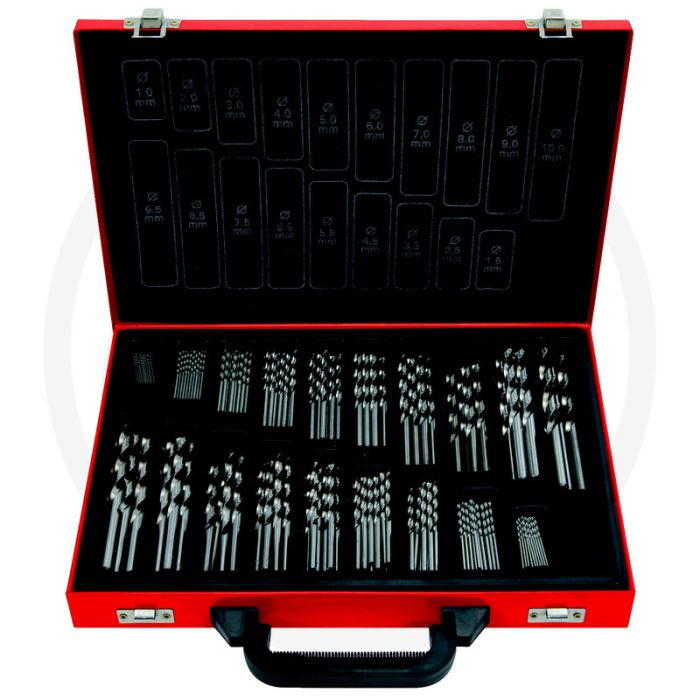 Ks tools hss-g co 5 spiraalboor-set, 170-dlg, 1-10 mm - hoogwaardig staal met kobaltlegering Ks tools hss-g co 5 spiraalboor-set, 170-dlg, 1-10 mm - hoogwaardig staal met kobaltlegering