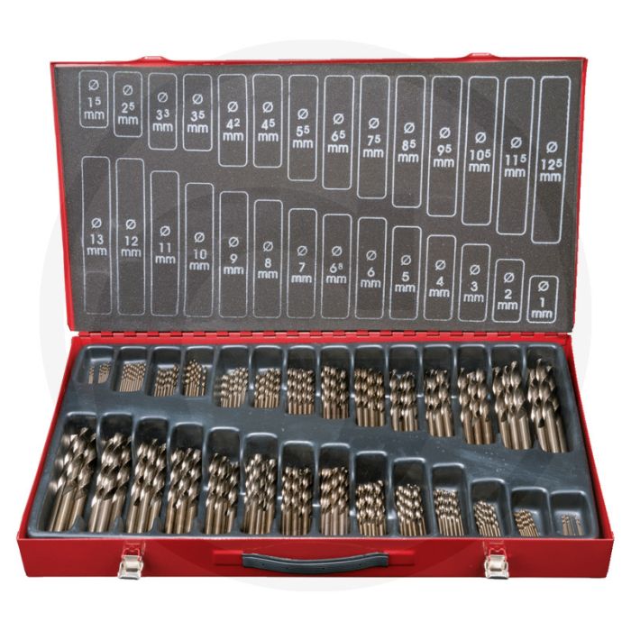 Ks tools hss-g co 5 spiraalboor-set, 230-delig, 1-13 mm - hoogwaardig kobaltlegeringstaal Ks tools hss-g co 5 spiraalboor-set, 230-delig, 1-13 mm - hoogwaardig kobaltlegeringstaal