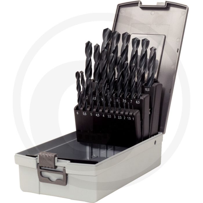Ks tools hss-r spiraalboor-set 25-delig in kunststofcassette, 1-13 mm, din 338, rechtssnijdend, 118° spitshoek, voor metaal, hout en kunststof Ks tools hss-r spiraalboor-set 25-delig in kunststofcassette, 1-13 mm, din 338, rechtssnijdend, 118° spitshoek, voor metaal, hout en kunststof