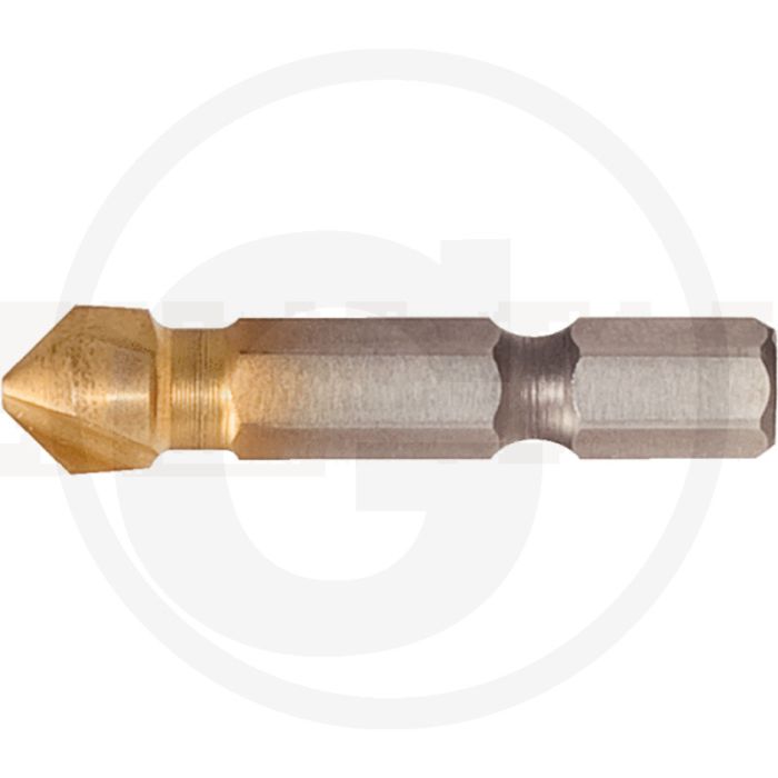 Ks tools 1/4" hss tin verzinkboor-bit 90°, 20,5 mm - rechtsschneidend, 90° senkwinkel, tin-beschichtete oberfläche