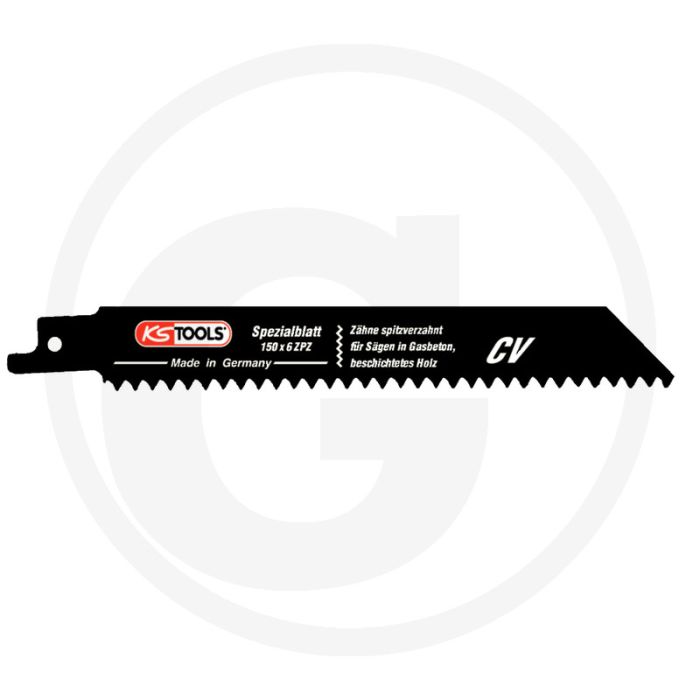 Ks tools sabelzaagblad 5er pack - 30 tanden - 1,3mm dikte - voor kunststof en hout - 60x15x200mm
