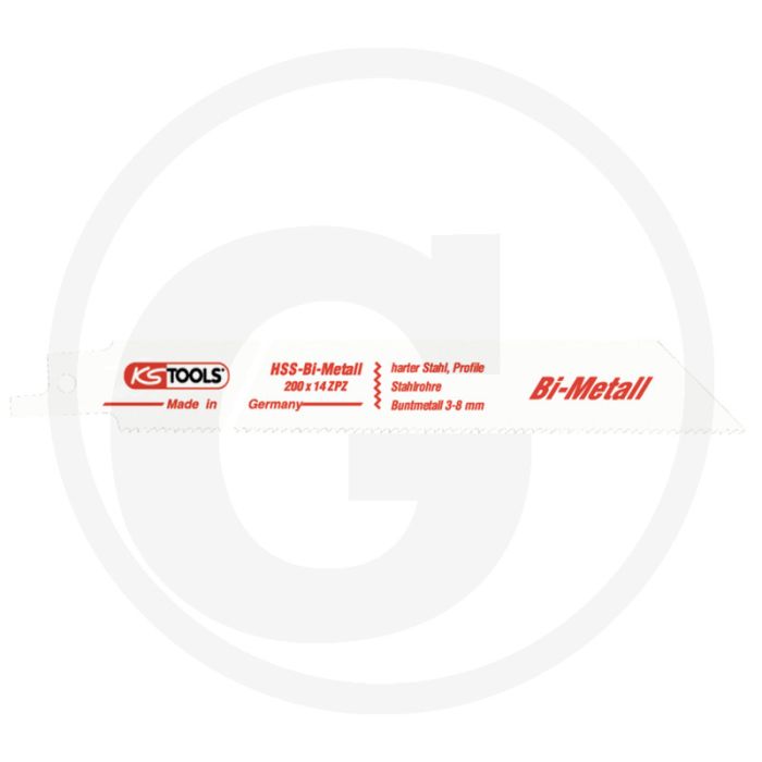 Ks tools reciprozaagbladen aeg, bosch, metabo, l: l=200 mm, 1,8 mm, 5er pack - Ø 0,9 mm, 98 tanden