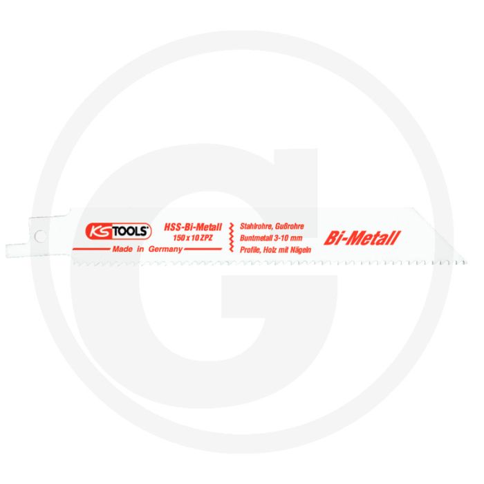 Ks tools sabelzaagblad 5er pack 50 tanden 0,9mm hss bi-metaal 150mm Ks tools sabelzaagblad 5er pack 50 tanden 0,9mm hss bi-metaal 150mm