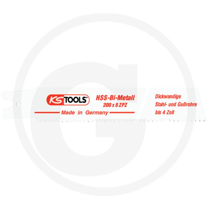 Ks tools lame de scie sabre rems, hss-bi-metal, l=200mm, 3.2mm, emballé par 5 - idéal pour trennen rohren Ks tools lame de scie sabre rems, hss-bi-metal, l=200mm, 3.2mm, emballé par 5 - idéal pour trennen rohren