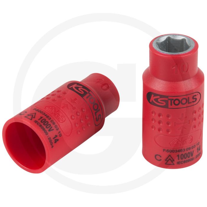 Ks tools 3/8" isolierte stecknuss, 8mm - vde zertifiziert Ks tools 3/8" isolierte stecknuss, 8mm - vde zertifiziert