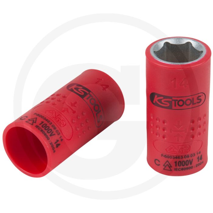 Ks tools 3/8" isolierte stecknuss, 12mm - vde zertifiziert Ks tools 3/8" isolierte stecknuss, 12mm - vde zertifiziert