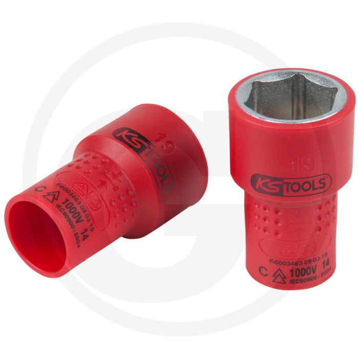 Ks tools 3/8" isolierte stecknuss, 17mm - isolierung nach iec 60900 Ks tools 3/8" isolierte stecknuss, 17mm - isolierung nach iec 60900