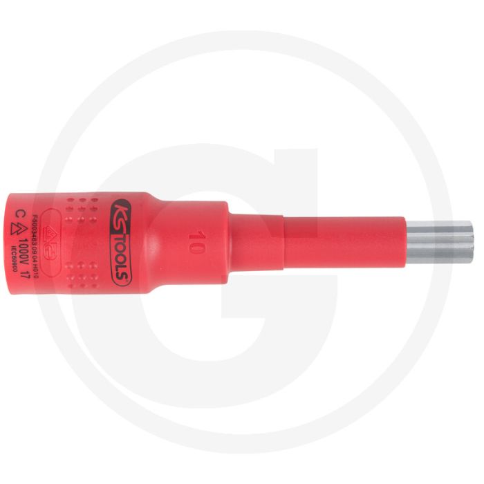 Ks tools 3/8" isolierte bit-stecknuss vielzahn m12, isolier - 1000v zertifiziert