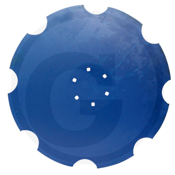 Lemken holle schijf d 620 x 6, 6 gaats (lk: 130) - getand, 620mm Ø, 6mm dik, 8 tanden