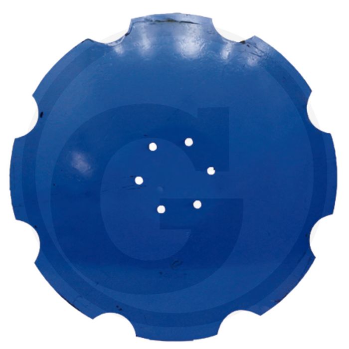 Disque herse Lemken - denté, Ø 465mm, épaisseur 5mm, 6 trous, Ø 10mm