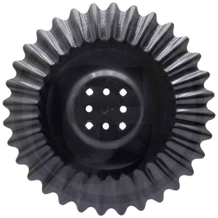 Eggeschijf gegolfd, Ø: 510 x 4,5 mm steek-Ø buiten: 110 mm steek-Ø binnen: 80 mm gat-Ø: 15 mm vierkant: 13 mm - dikte: 5mm